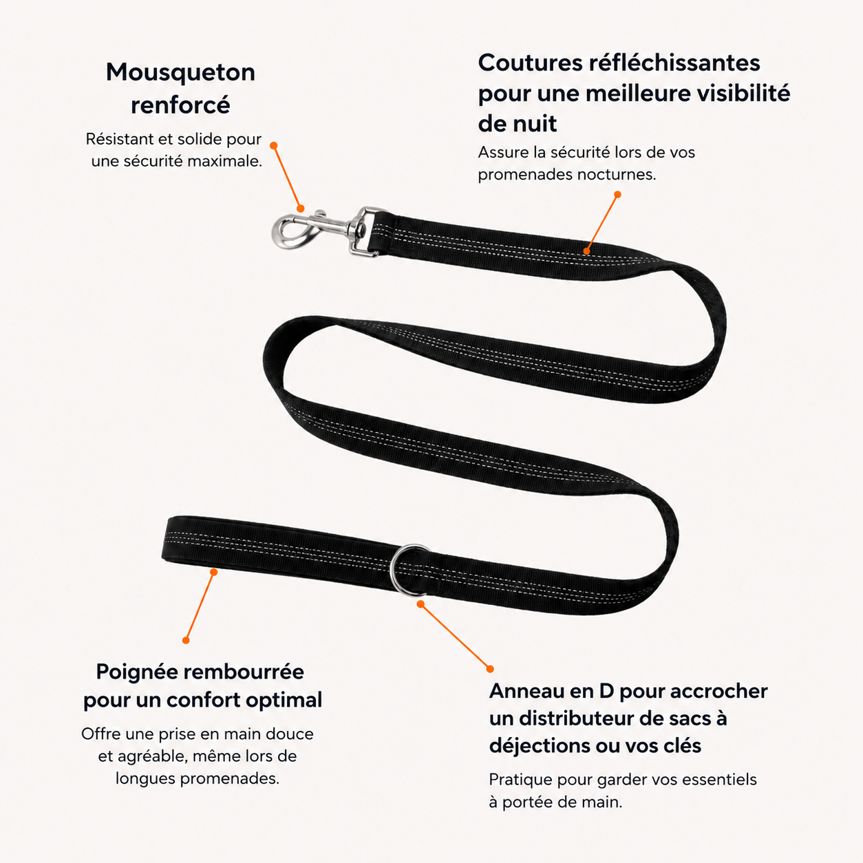 Laisse classique pour chien OhPet