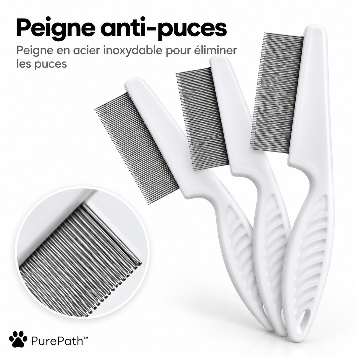 Peigne anti puces OhPet