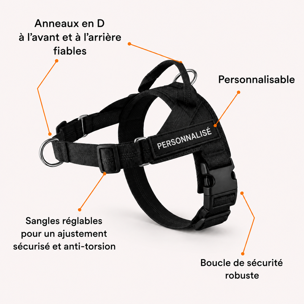 Harnais anti-traction pour chien OhPet